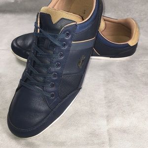 Lacoste Chaymon 117 1 Cam Navy Blue and Tan